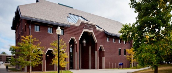UConn School of Business from Fairfield Way